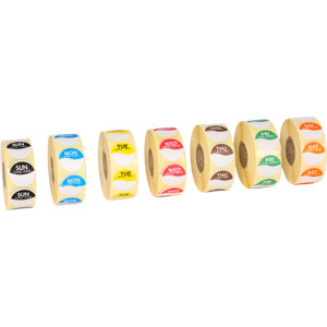 Day Dot Labels 7 Day Clamshell