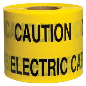 Pacplus CAUTION ELECTRIC CABLE Tape