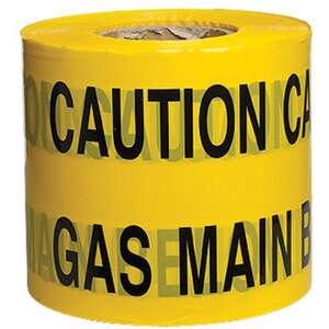 Pacplus CAUTION GAS MAIN Tape
