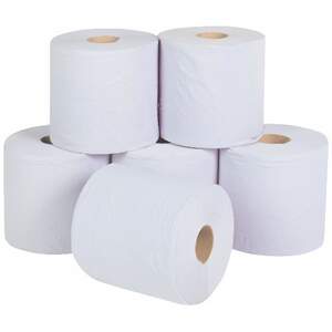 White Two Ply Centre Feed Rolls