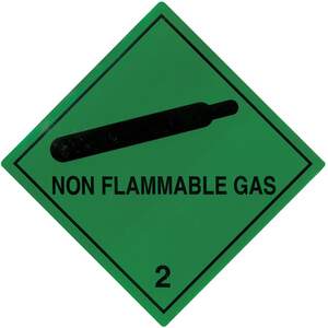Transpal NON FLAMMABLE GAS Labels