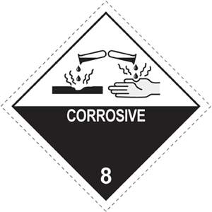 Transpal CORROSIVE Labels