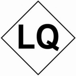 Hazard Warning Label LQ - White - 100 x 100mm