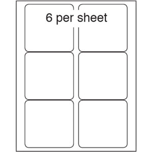 A4 Laser Label 6Up White 100/Pack 5/Box