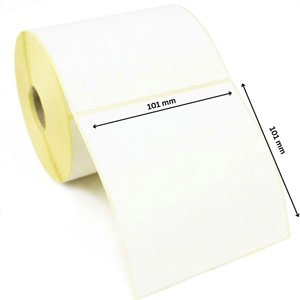 Thermal Transfer Label 101x101mm - White - 25mm Core - 500 per Roll