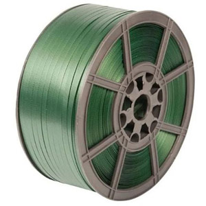 Safeguard Green 15.5 x 0.7mm Embossed PET Strap, 1200mtr