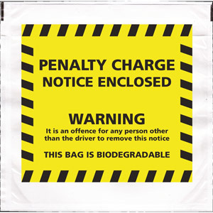Tenzalopes BIO Penalty Charge Notice Wallets (Penalty Charge) 1000 Per Box Low Tack