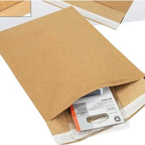 Kraft Mesh Paper Padded Bags, W205 x L245mm +50mm flap, 190gsm