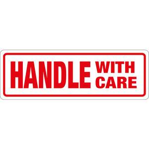 Transpal HANDLE WITH CARE Labels, 148 x 50mm