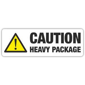 Transpal CAUTION HEAVY PACKAGE Labels