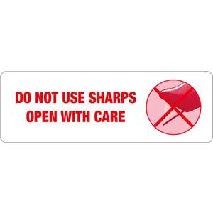 Transpal DO NOT USE SHARPS Labels