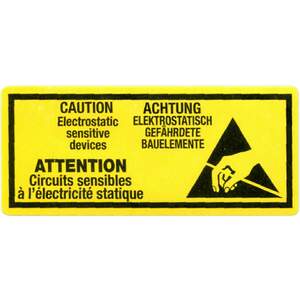 Transpal ANTI STATIC WARNING Labels