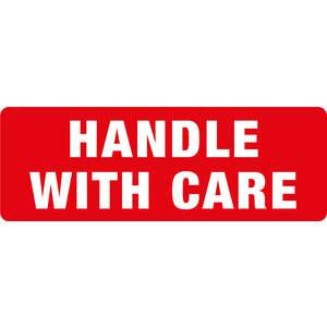 Transpal HANDLE WITH CARE Labels, 89 x 32mm