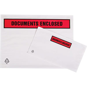 Tenzalopes Document Wallets A6 (Printed DOCUMENTS ENCLOSED) 168 x 126mm Internal Size 1000 Per Box