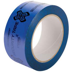 Tegracheck Blue OPEN VOID Security Tape