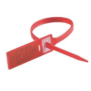 Tegracheck Smooth Band Security Seals, 430mm, red