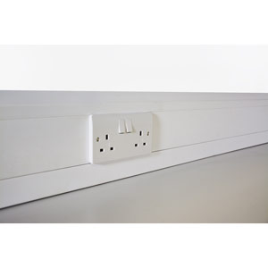 Workstation Mains Twin 13A Socket