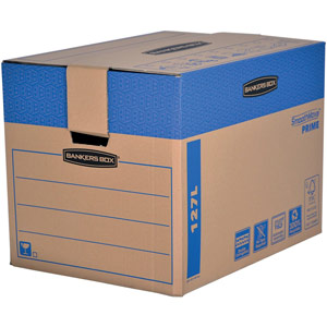 Fellowes Bankers SmoothMove Prime Box 127L XL Brown/Blue (Pack of 5) 6205401