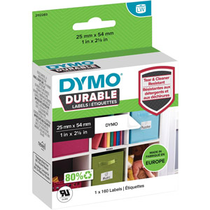 Dymo Durable Multipurpose Labels 25mm x 54mm White 2112283