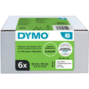 Dymo LabelWriter Shipping Labels 54mmx101mm (Pack of 6) 2093092