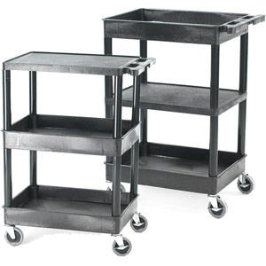 Proplaz Superstrength Plastic Multi-Purpose Shelf Trolley