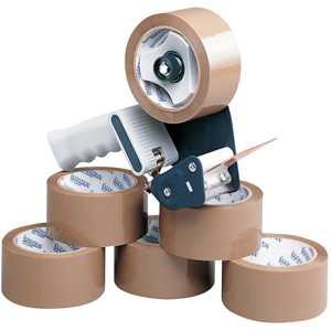 Tape Dispenser With 6 Rolls Polypropylene Tape 50mmx66m (6 Pack) 9761Bdp01