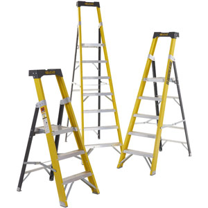 Climb-It Fibreglass Platform Stepladders