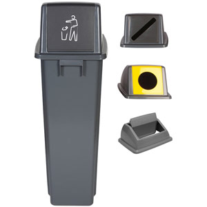 Recycling Bins with Lid Options