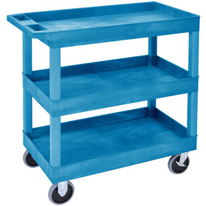 Proplaz Superstrength Plastic Multi-Purpose Trolleys - Blue