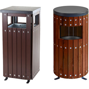 Wood Effect Bins