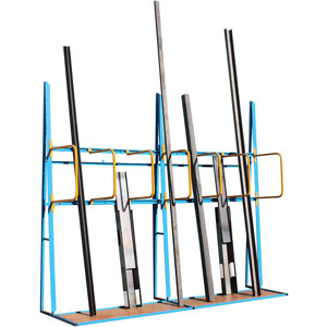 Vertical Storage Rack with Hoops