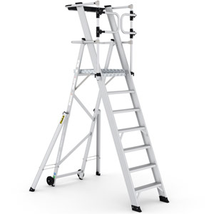 Climb-It Large Platform Folding Steps with Safety Gates