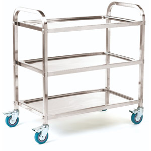 Stainless Steel (201 Grade) Shelf Trolleys