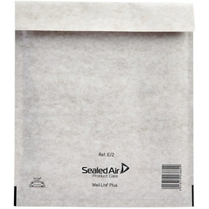 Mail Lite + Bubble Lined Postal Bag Size E/2 220x260mm Oyster White (Pack of 100) MLPE/2