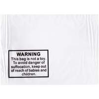 Tenzapac 300 x 420mm Self Seal Bags (printed Child Warning Notice)