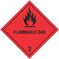 Transpal FLAMMABLE GAS Labels
