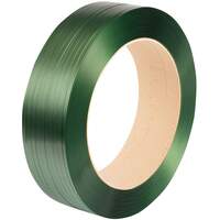 Safeguard Green 15.5 x 0.7mm Embossed PET Strap, 1750mtr