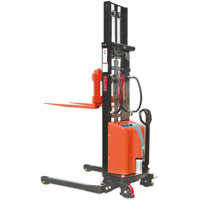 VULCAN Semi Electric Straddle Stacker with Adjustable Forks
