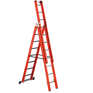 Premium Fibreglass 3 Way Combination Ladder
