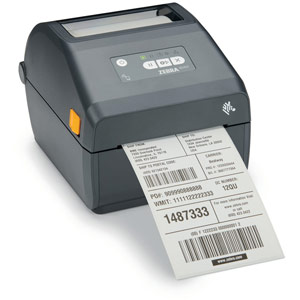 Zebra ZD421T Label Printer RTC USB Bluetooth BLE Grey ZD4A042-30EM00EZ