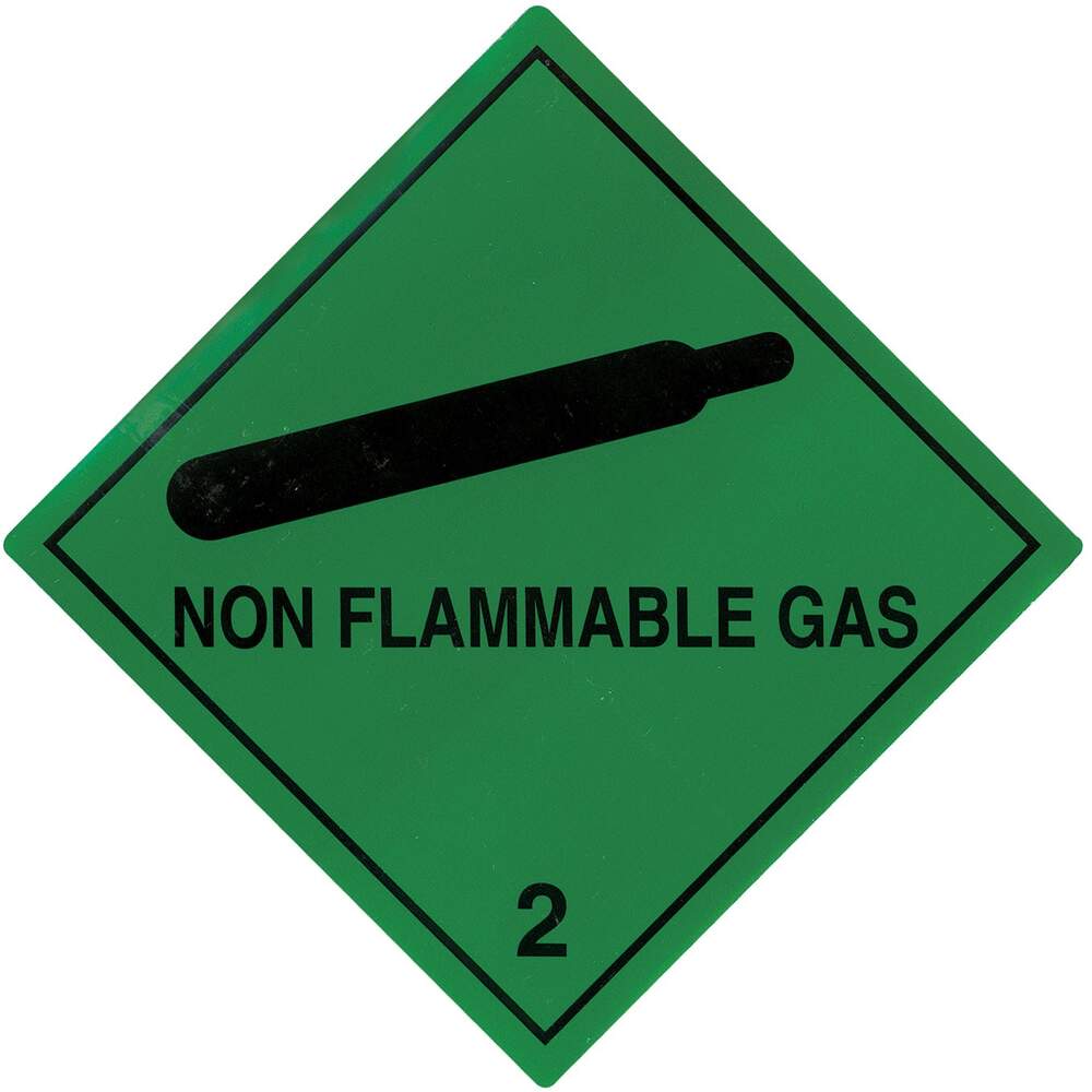 Transpal® Non Flammable Gas Labels Ruffles Packaging 4871